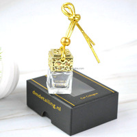 Pendentif de parfum de voiture vide aromathérapie huile essentielle décoration humidificateur d'air diffuseur d'huile essentielle bouteille en bois de voiture