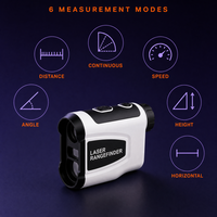 Télémètre laser de golf OEM ODM à marque privée avec compensation de pente, verrouillage de drapeau, optique 6X, écran LCD, portée 2000m