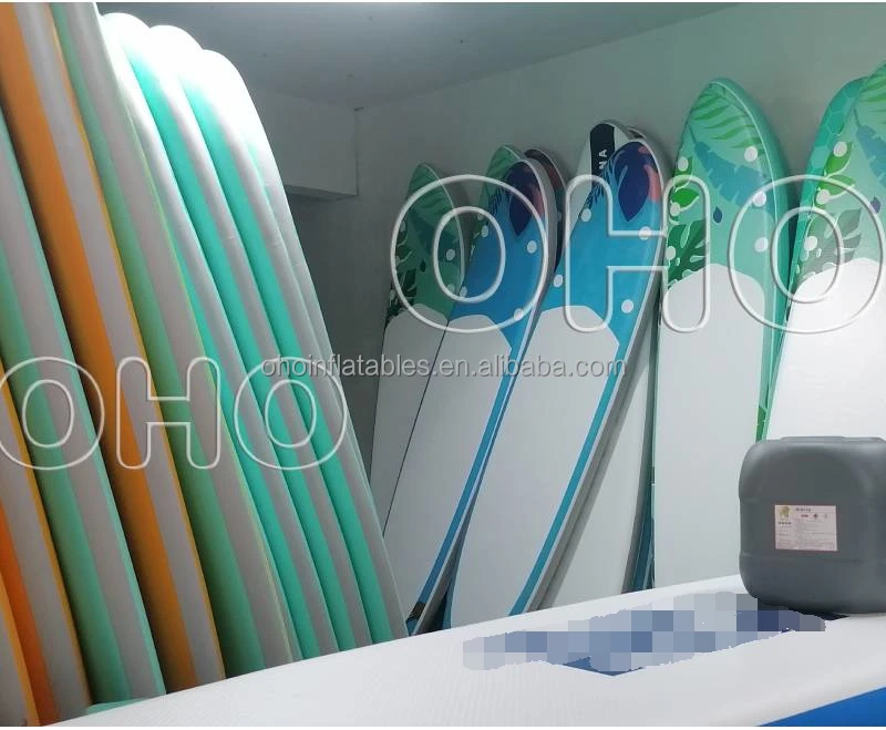 Pressional Inflatble River Board Beach Plovoucí surfové prkno Air Inflate 9 stop Custom Levné Isup Stand Up Paddle Board Sada 6