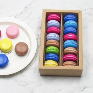 Boîte d'emballage personnalisée de luxe marron pour cadeau alimentaire pour macaron à biscuits Boîte à macaron en papier d'emballage pour biscuits sucrés - Product Image 2