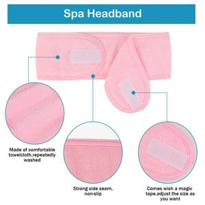 Diadema de Maquillaje Ajustable con Logotipo Personalizado, Diadema de Belleza con Cinta Mágica para Mujer - Product Image 2