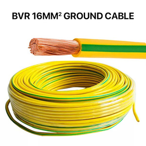 Câble de terre flexible en cuivre multibrin isolé PVC jaune-vert 1,5mm² 2,5mm² 4mm² 6mm² - Product Image 5