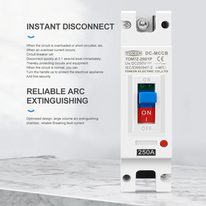 TOMZN 1P DC 250V DC Solar Kompakt leistungs schalter MCCB Überlast schutz Schalters chutz für Solar Photovoltaik PV - Product Image 4