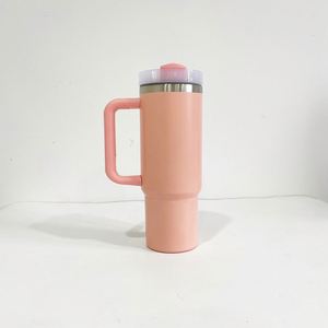 Gobelet de voyage isotherme sous vide H2.0 30oz, vierge pour sublimation, finition mate colorée Macaron, avec couvercle et paille, provenant d'entrepôt chinois - Product Image 2