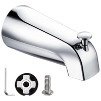 Robinet de baignoire mural avec bec extractible et inverseur de débit 8011