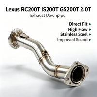 Collecteur d'échappement de performance personnalisé en acier inoxydable 304 pour Lexus RC200T IS200T GS200T 2.0T – Tuyaux d'échappement à flux direct et downpipe