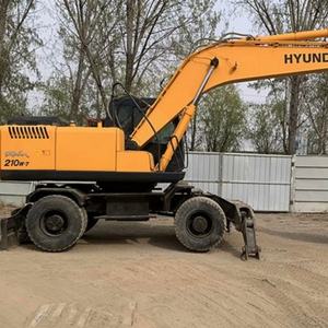 Excavadora Usada Hyundai R210w-7/R210w-9 de 21 Toneladas, Motor y Caja de Cambios con Control PLC, Fácil Mantenimiento, en Venta - Product Image 2