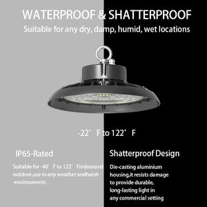 Lampada Industriale <span class=keywords><strong>UFO</strong></span> 150W 3030 SMD per Magazzino, IP65, Garanzia 5 Anni, 18000lm, 6000K Luce Diurna, Alluminio, Prezzo di Fabbrica - Product Image 2