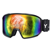 Gafas de Esquí para Adultos YL-SKI200, Gafas de Nieve con Marco Completo Resistente a los Arañazos, Revestimiento REVO, Compatibles con Casco, Logotipo Personalizado