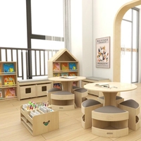 Ensemble table et chaise en bois massif de haute qualité pour enfants, table d'étude Chiquitos, table de jeu pour enfants, fournitures de maternelle
