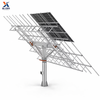 Structure de montage au sol pour panneaux solaires en aluminium, avec ballast, pour toits plats et fondations en béton