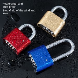 Vente chaude transfrontalière serrure à combinaison serrure de tiroir cadenas à combinaison à 4 roues cadenas à faisceau combinaison cadenas en alliage de Zinc - Product Image 3
