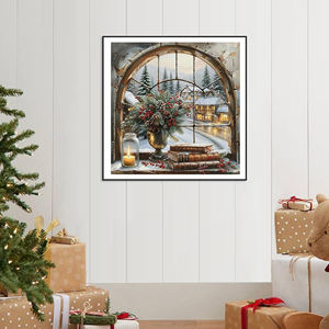 Pittura diamantata Neu per adulti, Xmas inverno Snow Pintura De Diamantes per principianti pittura diamantata personalizzata - Product Image 5