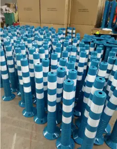 Traffic Post Factory Direct Low Price Red Yellow Blue Green Reflective Flexible Plastic Traffic Road Safety Warning Post Bollard