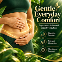 Gummies de soutien digestif avec Inuline, Probiotiques, Amylase, Protéase, Lipase, Cellulase, Formule active 580mg, Approvisionnement en vrac