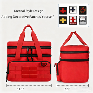 Outdoor Dubbele Lagen Survival Gear Rapid Medicine Opbergtas Survival Tools Organizer EHBO Kit Medische Tas - Product Image 6