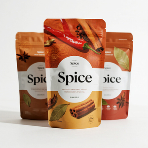 Özel plastik torba ayakta duran torba koku geçirmez tohum gıda alüminyum folyo aperatif gıda ambalaj Mylar baharat çanta - Product Image 4