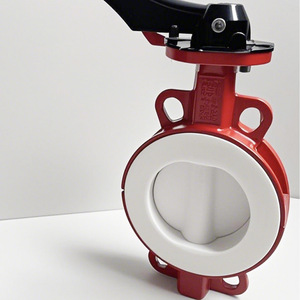 Válvulas Yihong, Válvula de Mariposa Tipo Wafer con Revestimiento de PTFE, 3 Años de Garantía, Uso Químico y Farmacéutico - Product Image 1