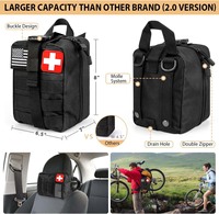 Kit de survie personnalisé pour le camping et la randonnée, trousse de premiers soins avec sac Molle, kit d'urgence pour tremblement de terre, chasse en plein air