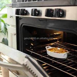 Plats de cuisson ovales <span class=keywords><strong>à</strong></span> gratin pour four Casseroles <span class=keywords><strong>à</strong></span> gratin en céramique avec poignées pour servir, petite mini cocotte oblongue, - Product Image 6