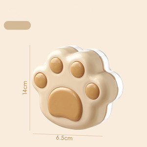 Nueva versión Cat Paw Ice Cube Box Suplemento de comida <span class=keywords><strong>para</strong></span> bebés Pastel al vapor Pudín de <span class=keywords><strong>arroz</strong></span> Molde de silicona - Product Image 4