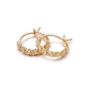 YINJU Pure <strong>Silver</strong> 925 <strong>Daisy</strong> Flower Dainty Two Plating Tone Small Hoop <strong>Earring</strong> for Girls Women - Product Image 6