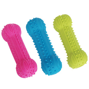 Jouets à mâcher pour chiens en TPR personnalisés en gros - Jouets pour animaux de compagnie durables, qui couinent, nettoient les dents et résistent aux morsures pour chiens de petite, moyenne et grande taille - Product Image 1