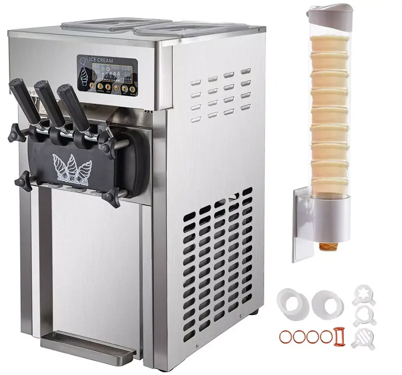 เครื่องทำไอศกรีม,เครื่องทำไอศกรีมแฟชั่น3รสชาติ