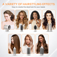 8-en-1 Multifonctionnel Air Chaud Styler Ionique Sèche-Cheveux Ensemble Automatique Fer À Friser Brosse Sèche-Cheveux Peigne Chaud Salon Styling Outils