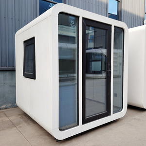 Casa de cápsula espacial con estructura de acero a mitad de precio, casa de madera flotante para lago - Product Image 6