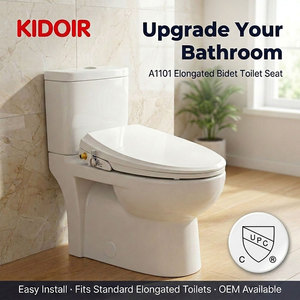 KIDOIR - Rociador <span class=keywords><strong>de</strong></span> Bidé Manual <span class=keywords><strong>para</strong></span> <span class=keywords><strong>Inodoro</strong></span> con <span class=keywords><strong>Tapa</strong></span> <span class=keywords><strong>de</strong></span> Cierre Suave y Presión <span class=keywords><strong>de</strong></span> Agua Ajustable <span class=keywords><strong>para</strong></span> Baño, Fabricante OEM - Product Image 1