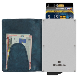 CardHoda PU Leather Slim <b>Wallet</b> with <b>RFID</b> Protection 6 Inch Unisex Minimalist Design Short Fold Closure Gift - Product Image 1
