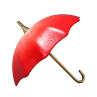 NEWELL Infuseur à thé en porcelaine rétro en forme de parapluie, séparateur de feuilles, maille filtrante, gadget pour la préparation du thé, décoratif pour table de thé de bureau