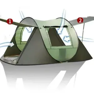 China Camping overnight rain-proof thickened wilderness camping outing equipment Fully automatic tent