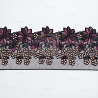 Bordure en dentelle festonnée de qualité supérieure pour voile de mariée, vente en gros, applicable à la garniture des poignets des vêtements Abaya