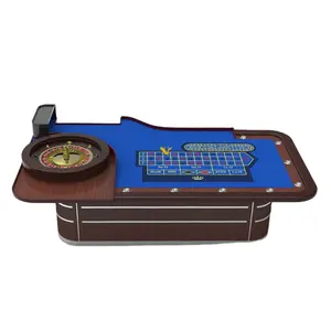 Casino Gambling Table YH Factory Supply Entertainment Product Casino Roulette Tables With Customized Logo