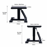 Support de levage hydraulique professionnel pour moto, tabouret d'entretien réglable avec plateforme antidérapante pour motos tout-terrain et motocross