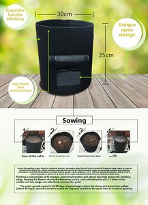 Sacs de culture X133 pour plantes, sacs de culture de légumes pour serre et jardin domestique, sacs de culture verticaux hydratants pour semis - Product Image 3