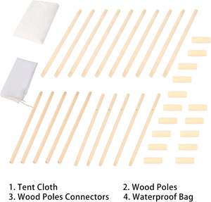 Tente <span class=keywords><strong>tipi</strong></span> blanche de 7' de grande taille, 5 côtés en toile, tente <span class=keywords><strong>tipi</strong></span> pour enfants, tentes d'<span class=keywords><strong>intérieur</strong></span> et d'extérieur pour adultes, fête, mariage, accessoire photo - Product Image 6