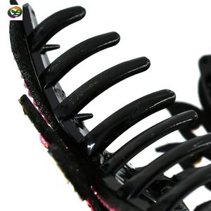 أزياء المرأة الفاخرة الحلي الشعر بلينغ حجر الراين زهرة أجوف الزهور مشبك القرش للشعر - Product Image 6