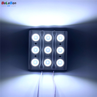 Projecteur de lumière à haute puissance, injection pcb en aluminium, 12V DC, type d'objectif 170 degrés, rétro-éclairé, énorme module LED 7W 10 watts, boîte lumineuse
