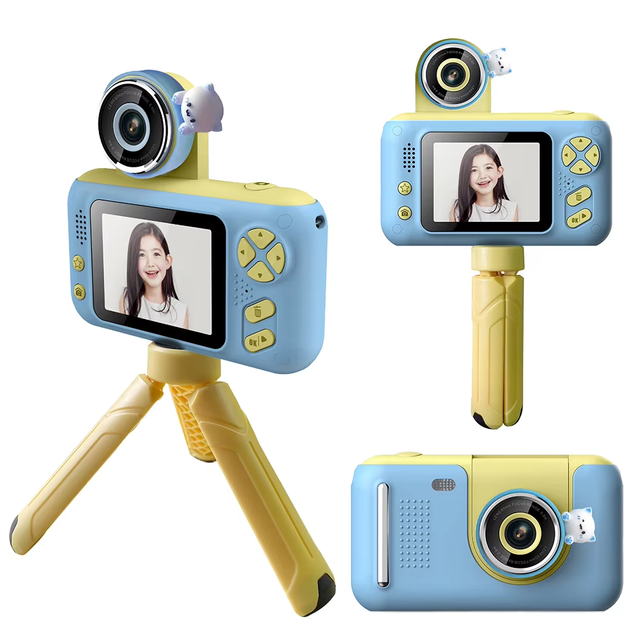 2.4 Inch S9 Kids' Selfie Camera 1080P Dual Lens 120° Wide Angle 1G Built-in Memory 1920x1080 Image Resolution Boys Girls'