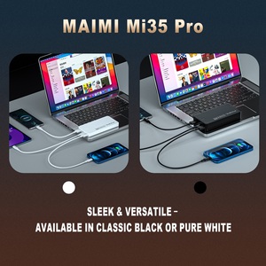 <span class=keywords><strong>Maimi</strong></span> แบตสำรอง10000มิลลิแอมป์ต่อชั่<span class=keywords><strong>ว</strong></span>โมง22.5<span class=keywords><strong>ว</strong></span>ัตต์ PD 20<span class=keywords><strong>ว</strong></span>ัตต์ Type C แบบพกพา USB คู่สำหรับโทรศัพท์แท็บเล็ต - Product Image 5