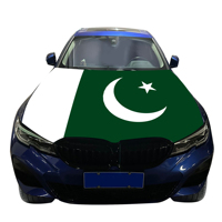 Drapeau de voiture personnalisé en gros, abordable, pour capot de voiture, drapeau national du Pakistan, protection UV extérieure