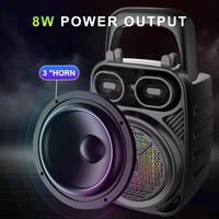 SING-E ZQS1362 Mini Enceinte Karaoké Portable Bluetooth avec Woofer, Recharge USB, pour Usage Domestique et Diffusion de Paroles en Extérieur