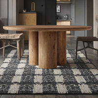 Modernes Land Retro Design Massiv Amerikanische Eiche Esstisch Set Französisch Antike Wohnzimmer Holz Alte Eiche Log Style für Hotels
