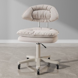 Factory Wholesale Nail Stool Moved Backrest <b>Chair</b> Ergonomic Modern Synthetic PU <b>Leather</b> barber <b>Chair</b> - Product Image 1