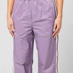 Nylon Pants Custom Manufacturer Casual Waterproof Outdoors Polyester <b>Trouser</b> Lightweight Side Zipper Tree Camo Nylon Track Pants - Product Image 3