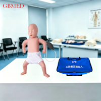 Simulateur de RCP pour nourrissons, kit complet de base, mannequin médical pour bébé pour la formation aux premiers secours et à l'allaitement, matériau TPE GUANBANG