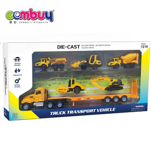 Set di Veicoli in Metallo Pressofuso: <span class=keywords><strong>Camion</strong></span> dei Pompieri con Rimorchio e Auto <span class=keywords><strong>Giocattolo</strong></span> - Product Image 6